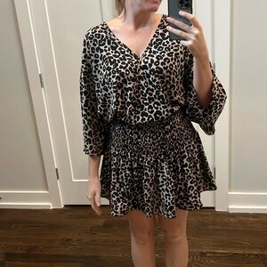 Animal Print Mini Dress
